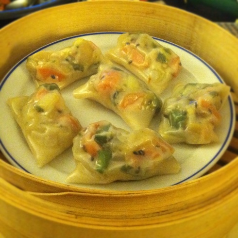 Homemade Steamed Veggie Dumplings